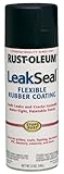 Rust-Oleum 265494 12-Ounce Leak Seal Flexible Rubber Sealant, Black