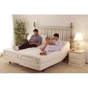 Split California King Deluxe Adjustable Sleep System SCape 10 5LB density Viscoleastic...