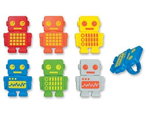 DecoPac Robot Party Cupcake Rings (24-Pack)