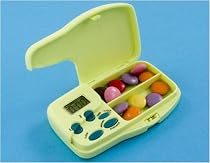 Fliptop pill reminder and storage