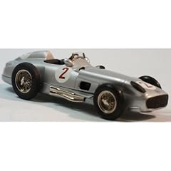 M43 (Tin Wizard) Mercedes W196 F1 Monoposto No.2 (Fangio_Winner GP Argentinien 1955) Fertigmodell - ready made silber/silver