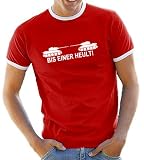 Touchlines Bis einer heult ! Kontrast / Ringer T-Shirt, Red/White, Red/Wh Groesse: M