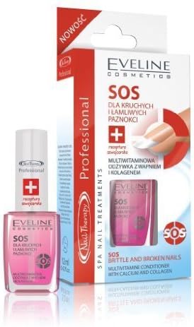 Eveline Multivitamin Conditioner with Calcium &amp; Collagen for Brittle &amp; Broken Nails by Eveline Professional