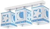 Dalber 63233T Deckenlampe 3L. Blauer Mond Kinderzimmer Lampe Leuchte