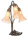 Peachy Pink Lily Accent Table Lamp