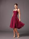 Elegantes Neckholder Chiffon Kleid, Farbe rot