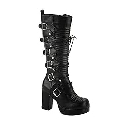 Gothic Kunstleder Stiefel Größe: 37