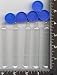 Mini, Vials, Polystyrene , , 3 , , , Clear, Mini Vials, With, , 3 , , Blue, Snap Caps