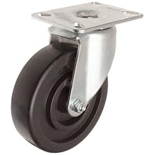 E.R. Wagner Plate Caster, Swivel, Polyolefin Wheel