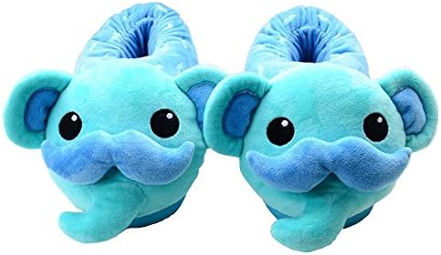 Women's Slippers Animal Warm Home House Pink Slippers Girls Boys Ladies Women (Cute Elephant)