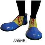 Review Pams  / Deluxe Lace-Up Clown Shoes Blue/Yellow