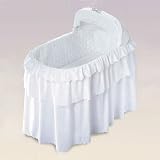 Jumbo Bassinet: Three-Tier Eyelet Bassinet Bedding Set