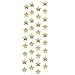 Sparkling Gold Paper Star Party Decoration Garland - Set of 4 (5 Meter Each) Total 20 Meter