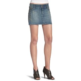 Buy ABS Allen Schwartz Ladies Denim Yoked Grommet Skirt by A.B.S Allen Schwartz