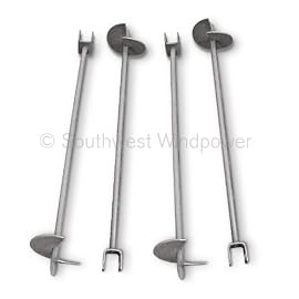 36 Galvanized Augers for Air Wind Generator Tower Kit