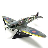 Airfix A50055 1:24 Scale Battle of Britain Memorial Flight Supermarine Spitfire MkVb WWII Aircraft Gift Set with Paints, Glue and Brushes