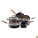 Rachael Ray 10-Piece Hard-Anodized Cookware Set, Orange