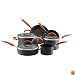 Rachael Ray 10-Piece Hard-Anodized Cookware Set, Orange