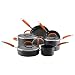 Rachael Ray 10-Piece Hard-Anodized Cookware Set, Orange