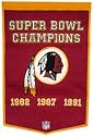 Washington Redskins 24"x36" Wool Dynasty Banner