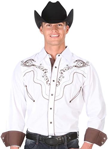 White Western EmbroideWhite Style Shirt