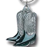 Pewter Key Ring - Cowboy Boots - Pewter Key Ring - Cowboy Boots