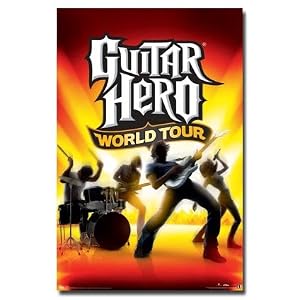 World Tour Xbox360 Guitar Hero (World Tour, Group) Gold Wood Mounted Video Game Poster Print 24 X 36 Guitar Hero (World Tour, Group) Gold Wood-Mounted Video Game Poster Print - 24