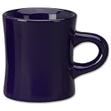 Classic 10 oz. Thick Walled Diner Mugs: Blue - 4 PAC.