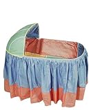 Hoohobbers Baby Bassinet Covers Bedding Set - PRIMARY CHECKERS
