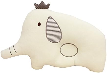 Elephant Baby Pillow Newborn Infant Prevent Flat Head 15.7 X 10.6" Ivory