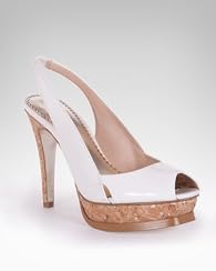 Zahara Leather Slingback Cork Platform Sandal