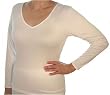 Cuddl Duds Ladies Climatesmart V-Neck Long Sleeve Top
