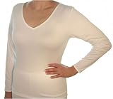 Cuddl Duds Ladies Climatesmart V-Neck Long Sleeve Top