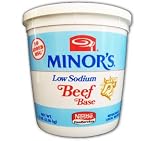 Beef Base Low Sodium - 5 lb. Cup