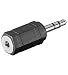 Produkt-Bild: Adapter 3.5mm stereo Stecker auf 2.5mm stereo Kupplung