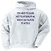 You need to learn not to interrupt me when I am talking to myself Adult Hooded Sweats...