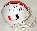 D.J. Williams Signed Miami Hurricanes Riddell Replica Mini Helmet