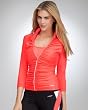 Ruched Funnel Jacket - BEBE SPORT