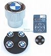 4 BMW Genuine Wheel Tire Valve Stem Caps Cap with BMW Logo