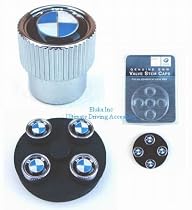 4 BMW Genuine Wheel Tire Valve Stem Caps Cap with BMW Logo