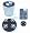 4 BMW Genuine Wheel Tire Valve Stem Caps Cap with BMW Logo