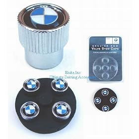 4 BMW Genuine Wheel Tire Valve Stem Caps Cap with BMW Logo NO ABS Wheels