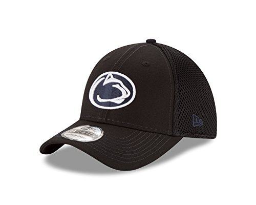 NCAA Penn State Nittany Lions College Crux Line Neo 39THIRTY Stretch Fit Cap, Small/Medium, Black
