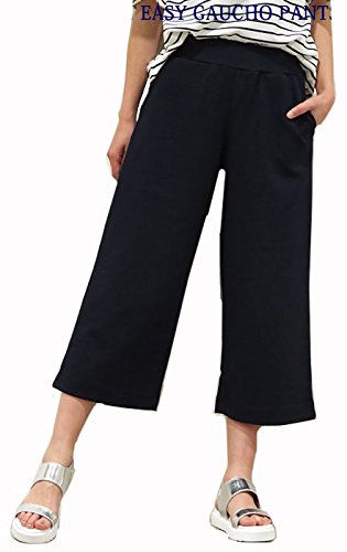 ASIMONY(アジモニー) スカンツ ガウチョ スカーチョ レディース 女性 シーズンレス ポンチ クロップド ワイド ジャージー 春夏秋冬