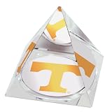 NCAA Tennessee Volunteers Logo Crystal Pyramid Paperweight