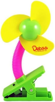 Mookira Clip-on Baby Stroller Fan crib mini fan Stroller Fan Camping Easy To Carry (Yellow)