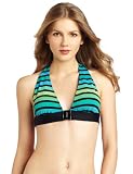 La Blanca Womens Ruff Stuff Halter Cup Bra