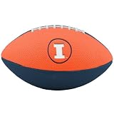 Nike Illinois Fighting Illini Navy Blue-Orange 10'' Mini Football
