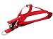 Medium Red Nylon Webbing Dog Harness: 3/4" wide, Adjusts 18 - 24".