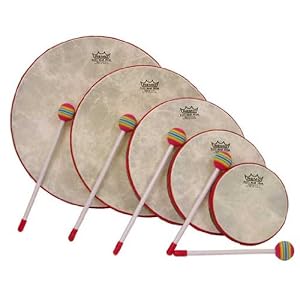 Remo Set of 5 Kid's Hand Drums with Mallets by